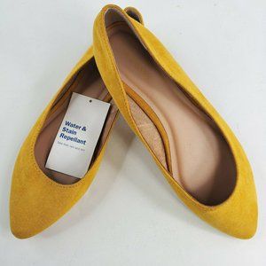 Old Navy Slip On Mustard Yellow Women's Flat Pumps